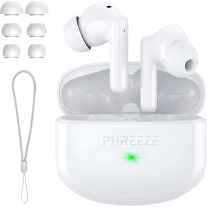 Phreeze TWS6 Pro Draadloze Oordopjes – Bluetooth 5.3 – Noise Cancelling – 30 uur Speeltijd – Wireless Earbuds – Oortjes Draadloos - USB C