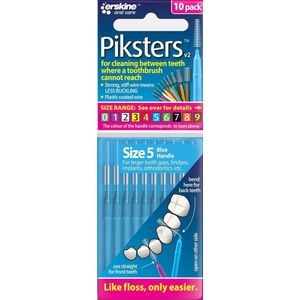 Piksters Ragers Maat 5 Blauw 2-4 mm - 10 stuks