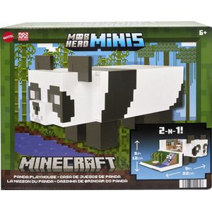 Minecraft - Mob Hoofd Mini Panda Speelhuis - Speelfigurenset