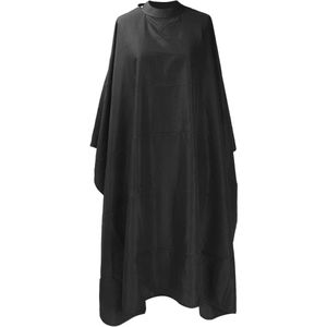 Waterdichte Kapsalon Cape Grote Haar Knippen Cape Verstelbare Hals Kapper Cape Professionele Stylist Kapper Schort (Zwart)