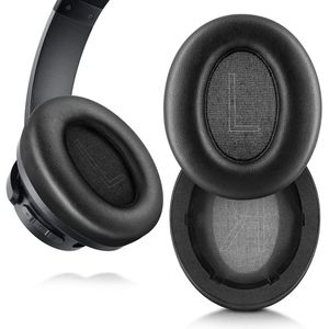 Vervangende oorkussens voor Anker Soundcore Life Q20 / Q20 BT zachter leer, luxe geheugenschuim, extra dikte, verbeterde geluidsisolatie (zwart)
