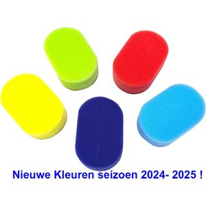 Rojafit Massagespons - Voordeelset 3 Stuks - 3 verschillende Kleuren - Afmeting: 14 cm x 9 cm x 5 cm.