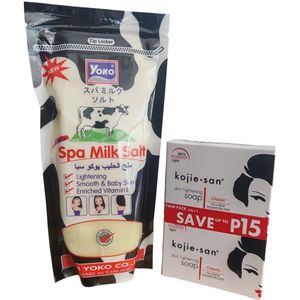 Milk Spa Zout 300g & Kojie San Zeep 2x65