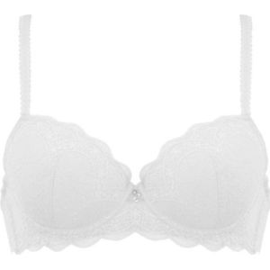 Beha - voorgevormd wit lace - 75G - Naturana - beugel