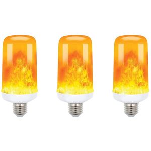 VITO LED Vlam-Effect Lamp E27 - 5W (vervangt 25W) - 250lm - 1400K Amber - 230V - Realistisch Vlamlicht - 3 stuks