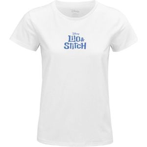 Lilo & Stitch Aloha Dames T-shirt - wit - S