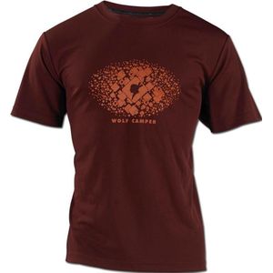 Wolf Camper Square t-shirt bordeaux