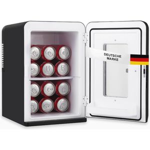 Mini-koelkast 15L met Koel- en Verwarmfunctie - Ideaal Voor Auto en Huis, Geruisloos En Draagbaar