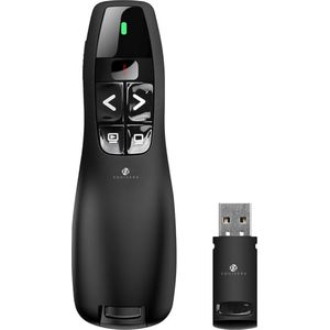 Equivera Presentatie Klikker - Presentatie Clicker - Presentatieklikker - Draadloze Presenter - Presentatie Pointer - Presentatie Afstandsbediening - Draadloze Klikker - Laser Pointer - PowerPoint afstandsbediening - Voor de beste presentatie ervarin