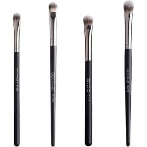 Eyeshadow Brushes Set van 4 – Voor Contouring en Definitie van Oogmake-up (Zwart)