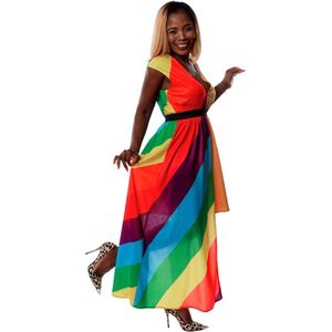 Karnival Costumes Pride Lange Jurk Dames Carnavalskleding Dames Foute Party Carnaval Verkleedkleren Volwassenen Regenboog Gay Pride LHBTI - Polyester - Maat S