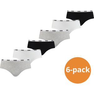 Puma Hipster Dames Zwart/Wit/Grijs 6-Pack-M