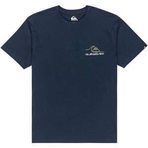 QUIKSILVER - Light Waves - T-shirt - Marineblauw - Katoen