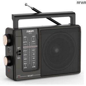 RFWR® Draagbare FM/AM Radio met Hoge Geluidskwaliteit en Uitstekende Ontvangst voor Thuis en Buiten