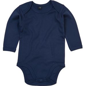 Babybugz | Baby long Sleeve Bodysuit | Nautical Navy | 12 - 18 Maanden