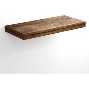 Casaria Wandplank Zwevend - 50 cm/15kg Belastbaar - Donker Eiken