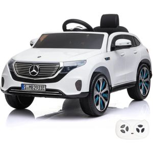 Mercedes EQC400 Elektrische Kinderauto - 1 tot 6 jaar - 12 Volt - Wit
