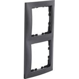 Berker S1 afdekraam - 2-voudig - antraciet