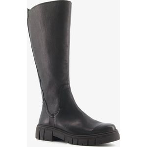 Hush Puppies hoge leren dames laarzen zwart - Maat 41