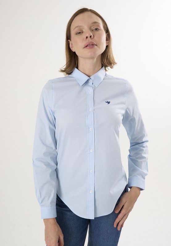 Felix Hardy - Overhemd - Lichtblauw - 97% Katoen - Dames - XL