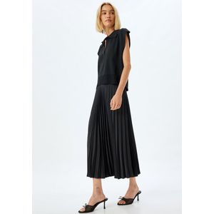 Midi-lengte Dun geplooid Rok