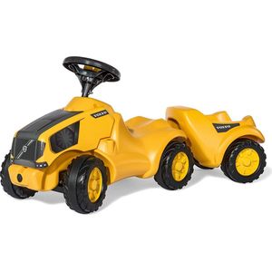 Rolly Toys RollyMinitrac Volvo looptractor met aanhanger