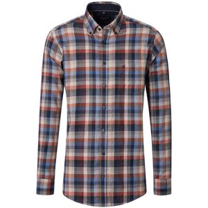 casual overhemd Casa Moda grijs blauw katoen