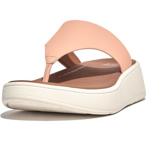 FitFlop F-Mode Leather Flatform Toe-Post Sandals ROZE - Maat 38