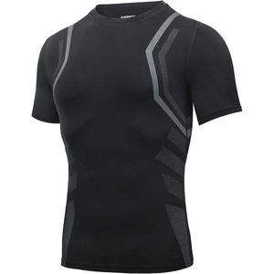 Compressieshirt Heren Korte Mouwen - Ademend en Comfortabel voor Sport en Hardlopen