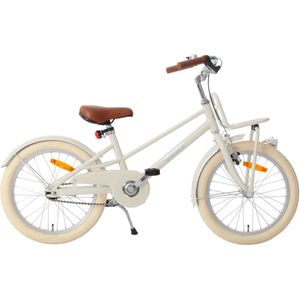 AMIGO Urban Meisjesfiets 18 Inch - Kinderfiets voor 5 tot 7 Jaar - 105-120 cm - Zandkleurig