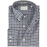 REG Twill Gingham Shirt, blauw, S
