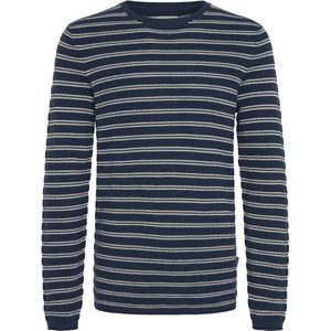 BLEND - BHAjlan - Gebreide Trui - Beige/Navy - Lange Mouw