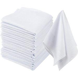 Allecto Plus - Heren Zakdoeken Katoen Grote UK Multipack Pocket Squares