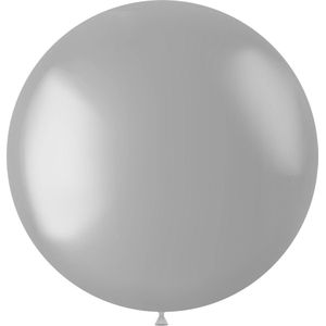 Folat - ballon XL Moondust Silver Metallic 78 cm - 1 stuks