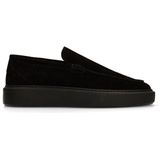 Manfield - Loafers - Zwart - Suède