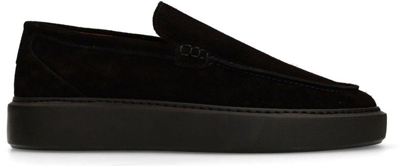 Manfield - Loafers - Zwart - Suède