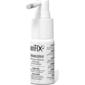 Hörluchs auriFIX Reinigingsspray 30 ml – grondige en veilige reiniging voor gehoorbescherming, otoplastieken en in-ear monitors