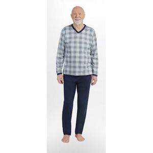 Martel Roman pyjama marineblauw/ grijs - 100% katoen XL
