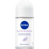 Nivea - Pure & Sensitive - Deodorant - 72u Bescherming - 0% Alcohol