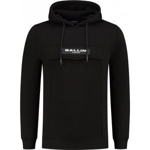 Ballin Amsterdam - Heren Slim fit Sweaters Hoodie LS - Black - Maat XXL