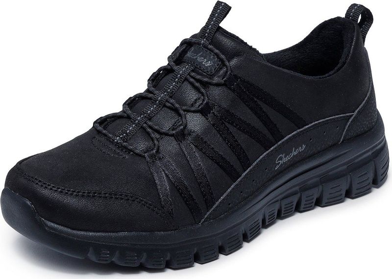 Skechers - Graceful Cozy Hug - Dames Sneaker - Zwart - Vegan