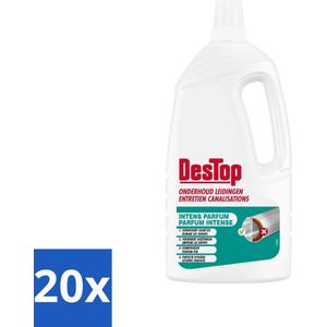DesTop - Onderhoud Leidingen - Frisse Dennen geur - 4-in-1 Werking - 1,5L - Bulkverpakking - 20 stuks