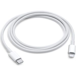 USB C naar Lightning kabel  1Meter - Wit geschikt voor Apple iPhone (12, 13) & iPad - iPhone oplader kabel