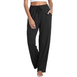Dames Pyjamabroek van Katoen - Comfortabele Nacht- en Vrijetijdsbroek met Zakken