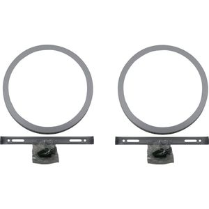 2x Plafonniere / LED plafondlamp rond - 20.5 cm - aluminium - 18W - IP20 - 2700K / warm wit - Woon- en slaapkamer licht