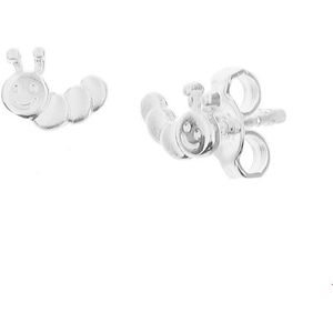 TFT Oorknoppen Rups Zilver Glanzend 5.8 mm x 7.3 mm