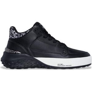 Skechers - SIZZLE-SNOOP - Sneakers - Zwart/wit - Veterschoenen - Midcut met Air-Cooled Memory Foam