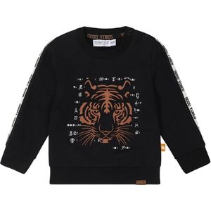 Dirkje Sweater met Printopdruk Antraciet