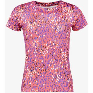 Osaga Dry meisjes sport T-shirt met stippen oranje - Maat 152