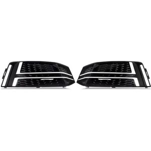 Grille - Voor Audi A4 B9 S-Line 2016-2018 - Auto accessoires - Mistlichtgrille - Zonder lampgat